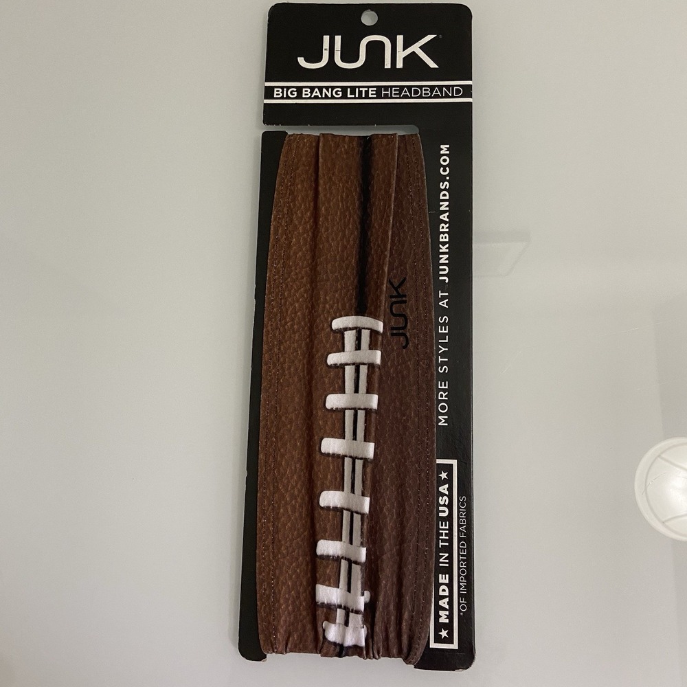 Junk Brands Headband Big Bang Lite Football Fanatic Made In The‎ USA NEW Stretch